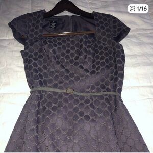 💜 Nine West Purple Cap Sleeve Dress 💜